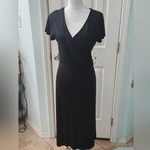 Elegant Black Wrap Dress